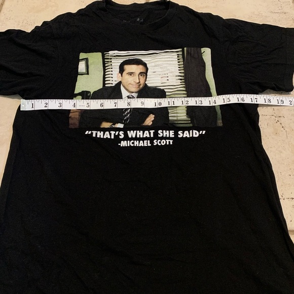 The Office" Michael Scott "That's What She Said" T-Shirt, Black, Small - Picture 3 of 5